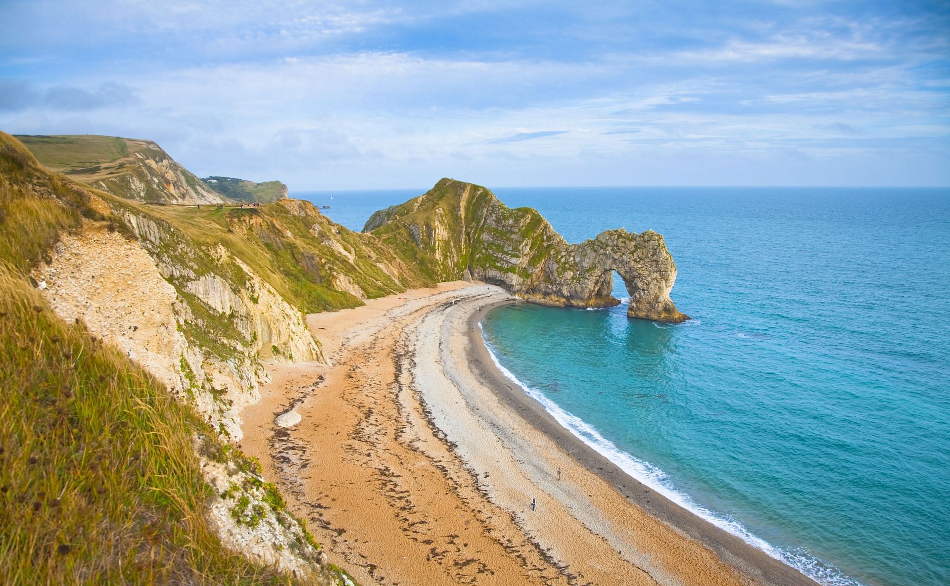 Durdle Door on the Jurassic Coast in Dorset - (Image via Getty)